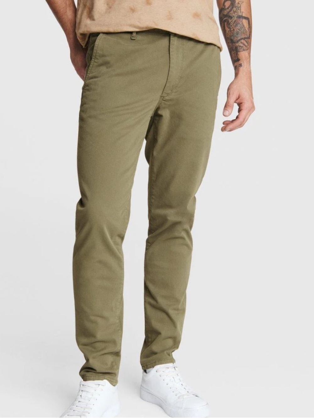 RAG & BONE Fit 2 Stretch Twill Chino Pants Pale Army Olive Green Men's Preppy 33